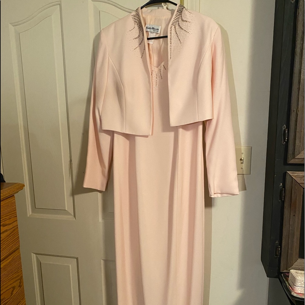 FREE SHIPPING! NWT Gorgeous peach Karen Miller dress sz 8